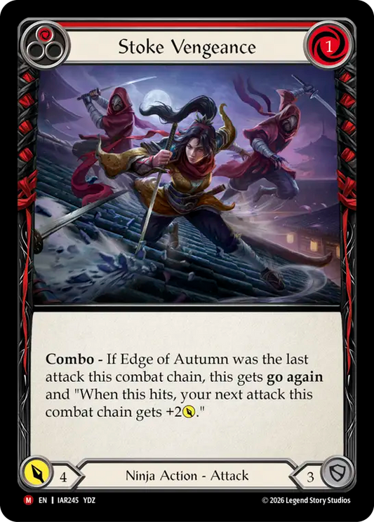 Stoke Vengeance (Red) (IAR245) Rainbow Foil - Usurp the Shadow Throne