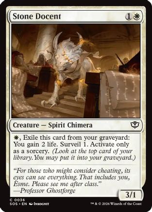 Stone Docent (036) Foil - Secrets of Strixhaven