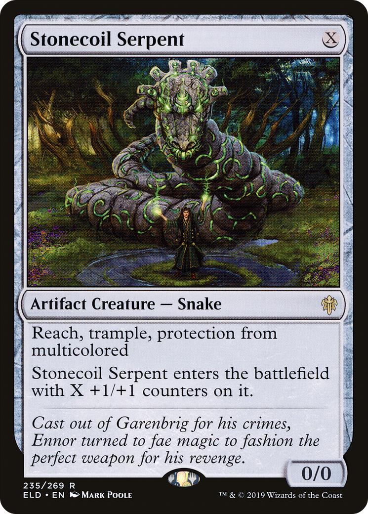 Stonecoil Serpent (235) - Throne of Eldraine Foil