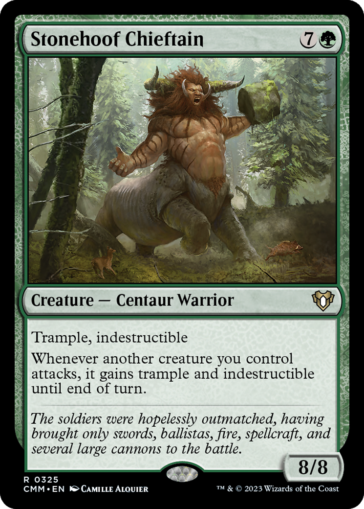 Stonehoof Chieftain (325) Foil - Commander Masters