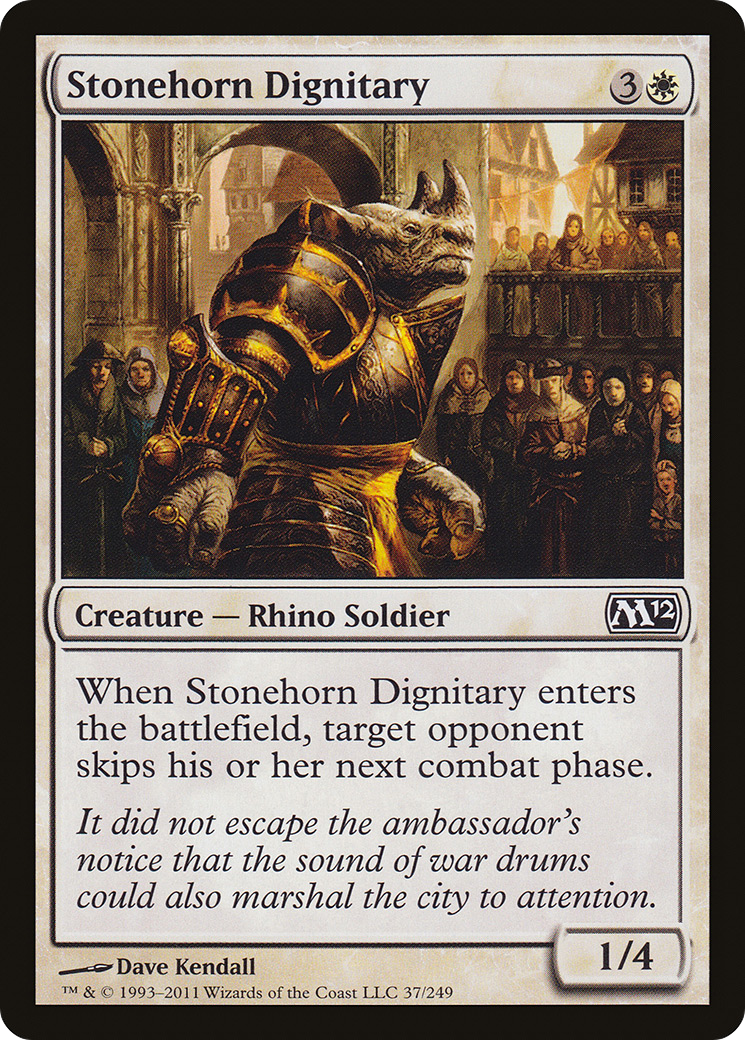 Stonehorn Dignitary (037) Foil - Magic 2012