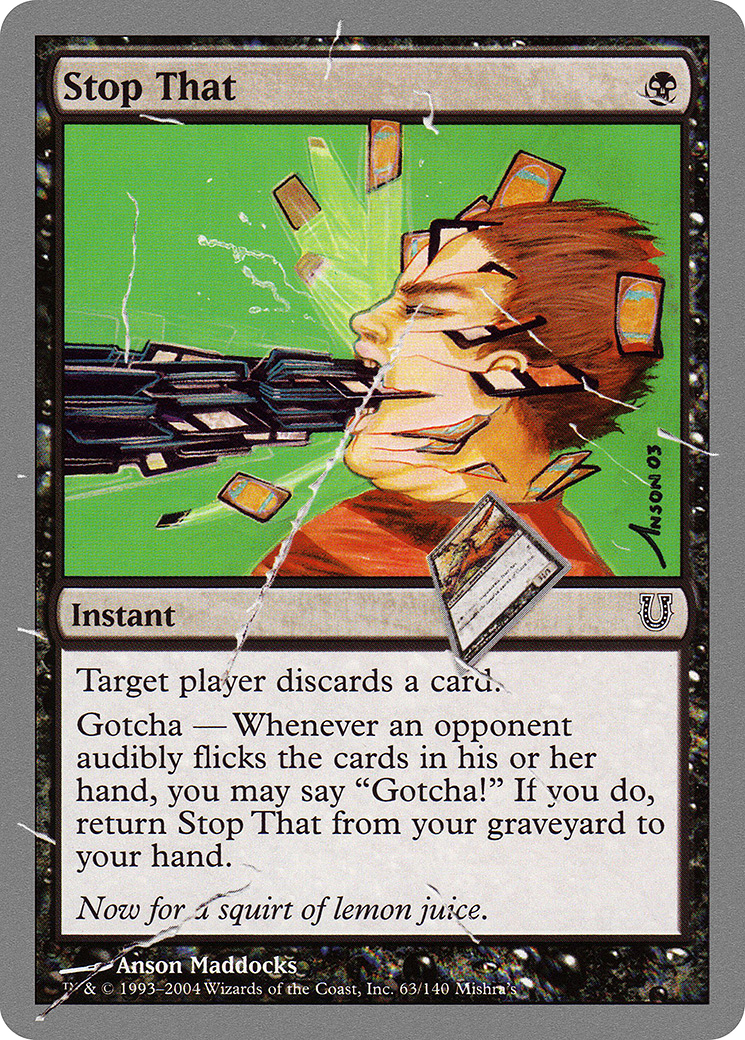 Stop That (063) Foil - Unhinged