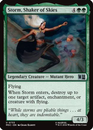 Storm, Shaker of Skies (733) Foil - Commander: Marvel Super Heroes