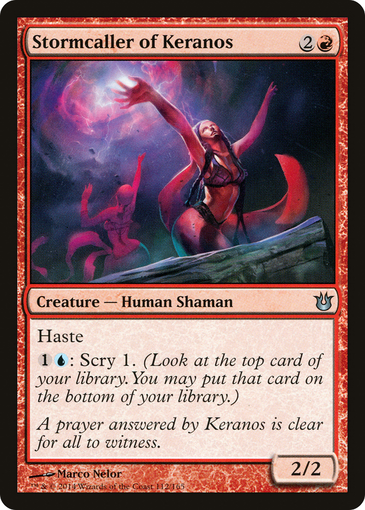 Stormcaller of Keranos (112) Foil - Born of the Gods