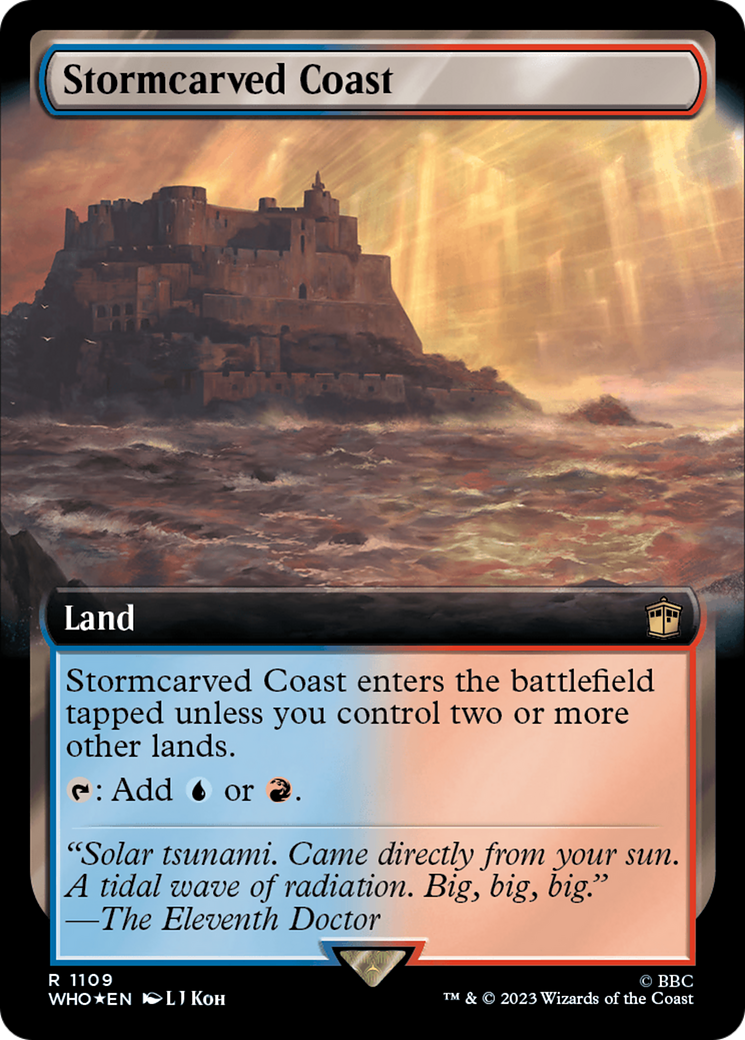 Stormcarved Coast (Extended Art) (1109) Surge Foil - Doctor Who