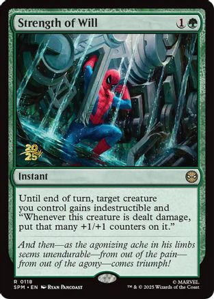 Strength of Will (Prerelease) (118) Foil - Marvel's Spider-Man