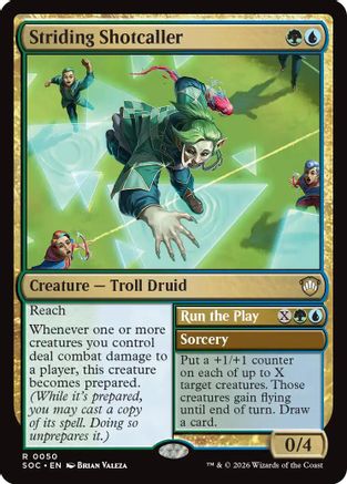 Striding Shotcaller (050) - Commander: Secrets of Strixhaven