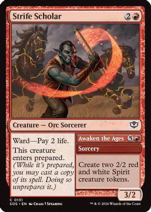 Strife Scholar (131) Foil - Secrets of Strixhaven