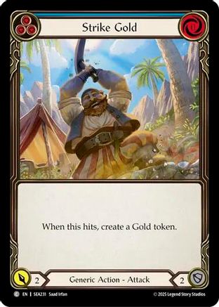 Strike Gold (Blue) (SEA231) Rainbow Foil - High Seas