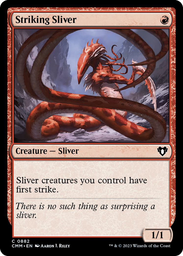 Striking Sliver (882) - Commander Masters