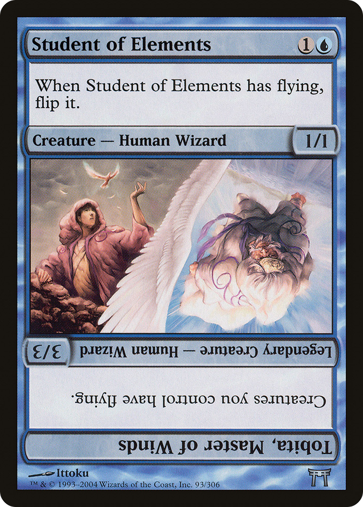 Student of Elements // Tobita, Master of Winds (093) - Champions of Kamigawa