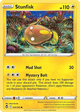 Stunfisk (55) Reverse Holofoil - Silver Tempest