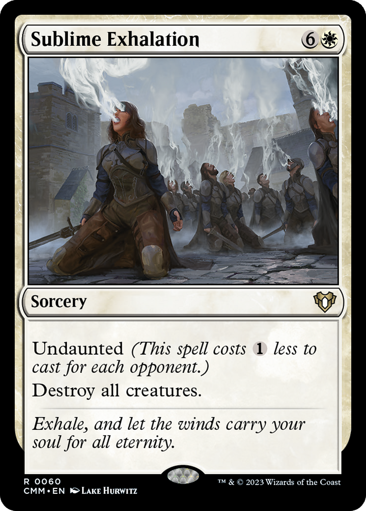 Sublime Exhalation (060) Foil - Commander Masters