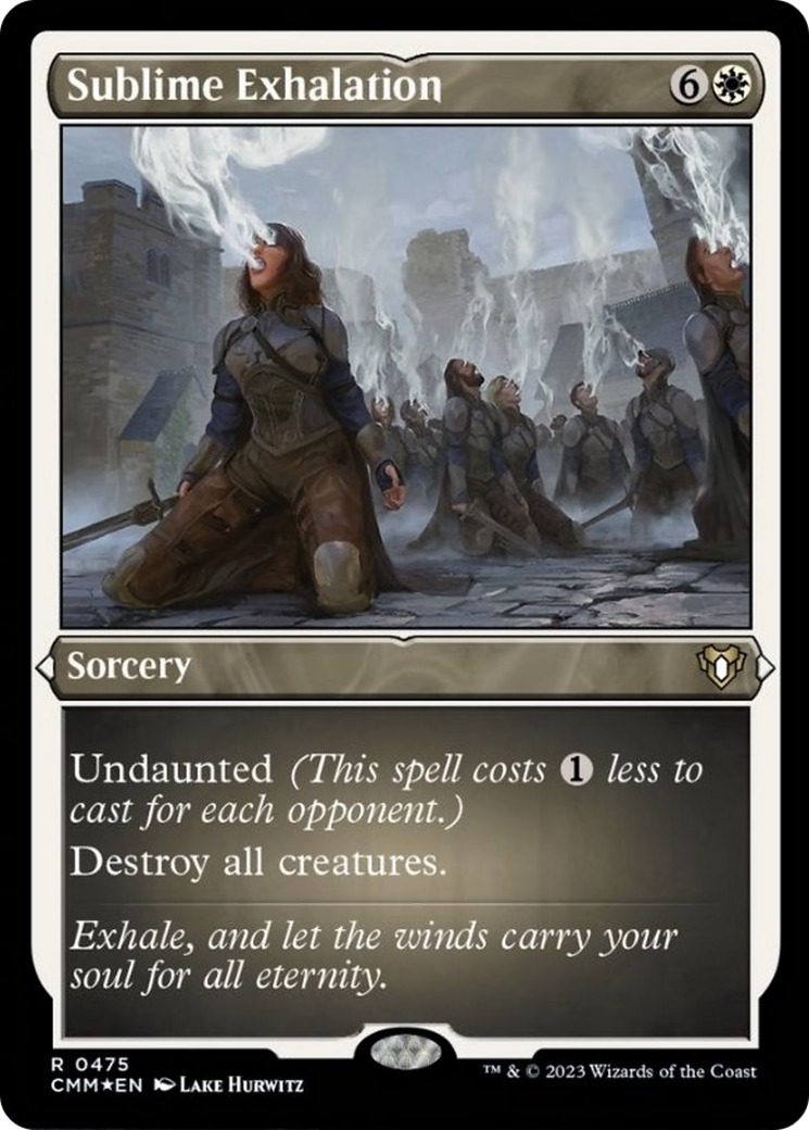 Sublime Exhalation (475) Etched Foil - Commander Masters