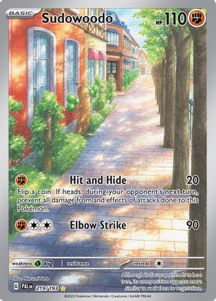 Sudowoodo (219) Holofoil - Paldea Evolved