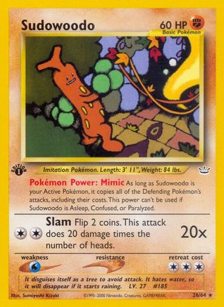 Sudowoodo (26) (1st Edition) - Neo Revelation