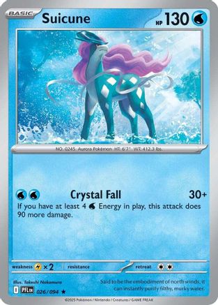 Suicune (26) Reverse Holofoil - Phantasmal Flames