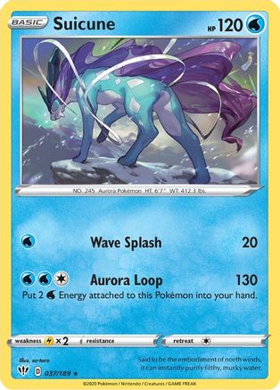 Suicune (37) Reverse Holofoil - Darkness Ablaze