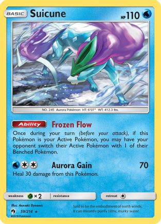 Suicune (59) Holofoil - Lost Thunder