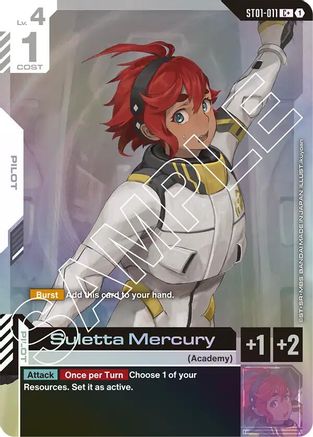 Suletta Mercury (C+) (ST01-011) Holofoil - Starter Deck 01: Heroic Beginnings