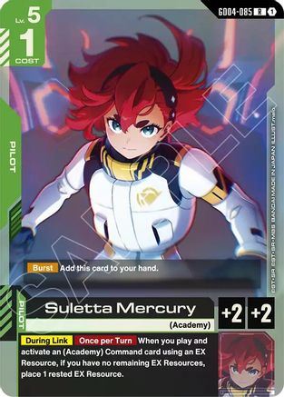 Suletta Mercury (GD04-085) Holofoil - Phantom Aria