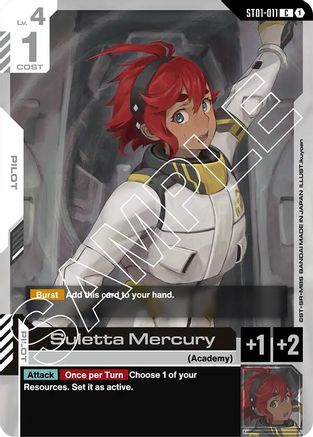 Suletta Mercury (ST01-011) - Starter Deck 01: Heroic Beginnings