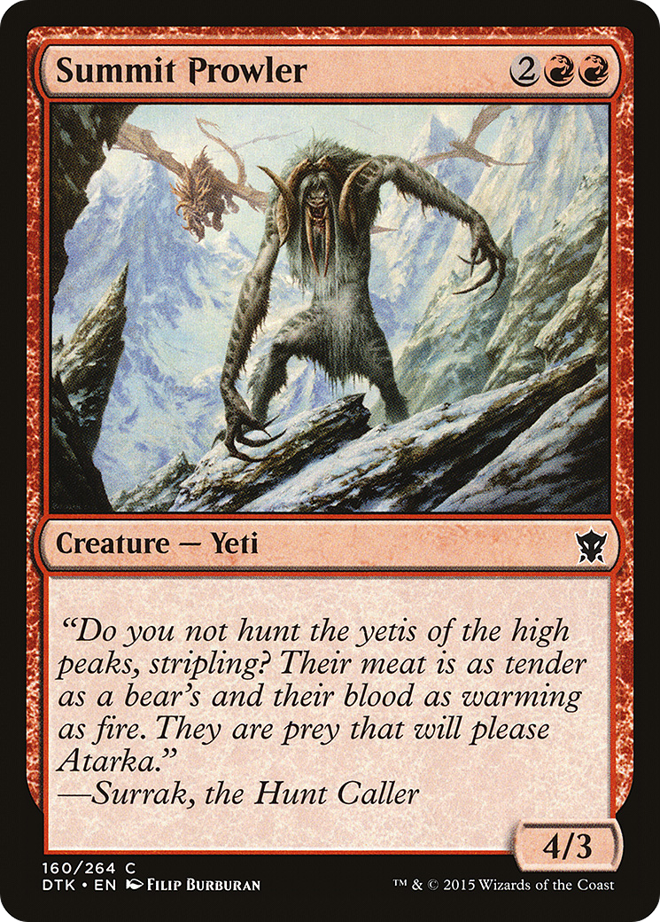 Summit Prowler (160) Foil - Dragons of Tarkir
