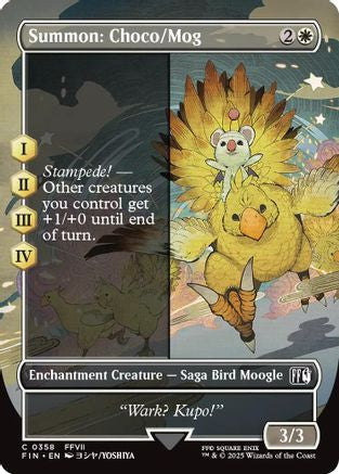 Summon: Choco/Mog (Borderless) (358) Foil - FINAL FANTASY
