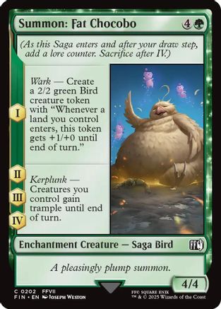 Summon: Fat Chocobo (202) - FINAL FANTASY