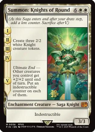 Summon: Knights of Round (036) Foil - FINAL FANTASY