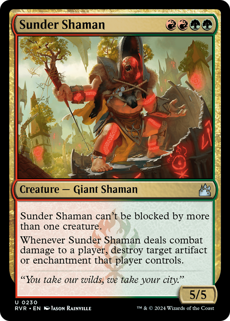 Sunder Shaman (230) Foil - Ravnica Remastered