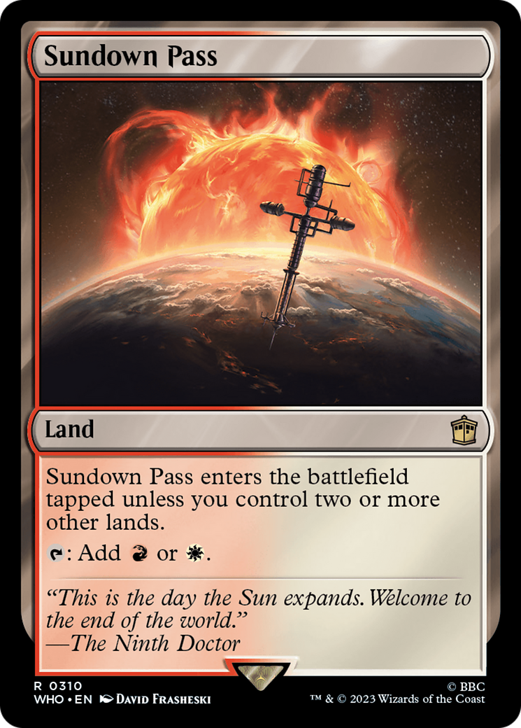 Sundown Pass (310) Foil - Doctor Who