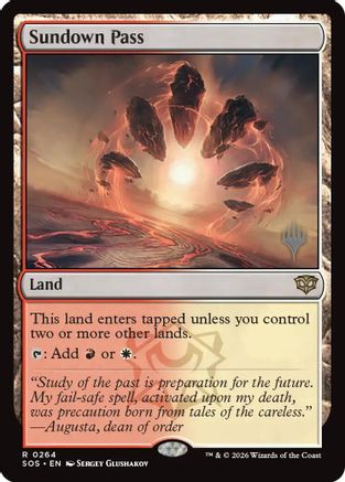 Sundown Pass (Promo Pack) (264) Foil - Secrets of Strixhaven