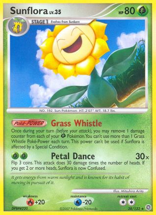 Sunflora (38) Reverse Holofoil - Secret Wonders