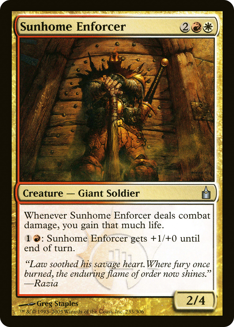 Sunhome Enforcer (233) - Ravnica: City of Guilds