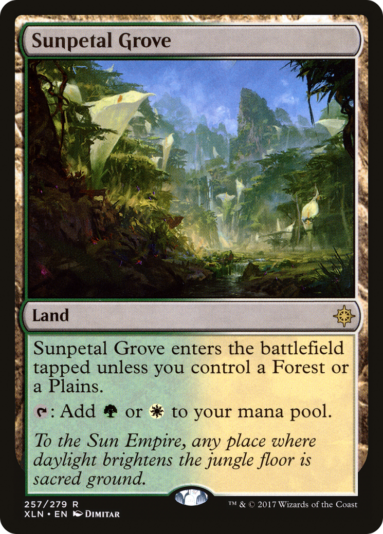 Sunpetal Grove (257) Foil - Ixalan