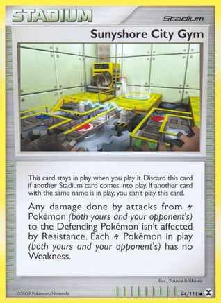 Sunyshore City Gym (94) Reverse Holofoil - Rising Rivals