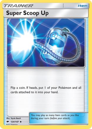 Super Scoop Up (124) Reverse Holofoil - Burning Shadows