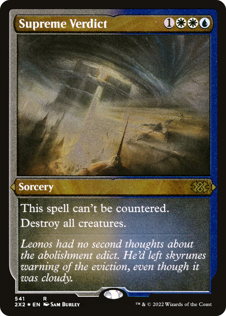 Supreme Verdict (541) Etched Foil - Double Masters 2022