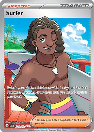 Surfer (Full Art) (235) Holofoil - Surging Sparks