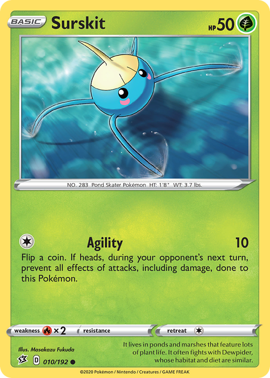 Surskit (10) Reverse Holofoil - Rebel Clash