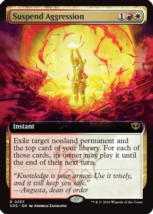 Suspend Aggression (Extended Art) (357) - Secrets of Strixhaven