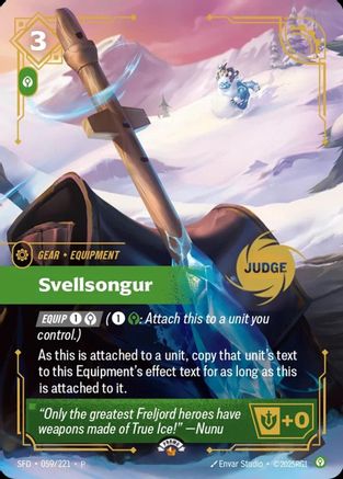 Svellsongur (Judge Promo) (059) Foil - Riftbound Promotional Cards