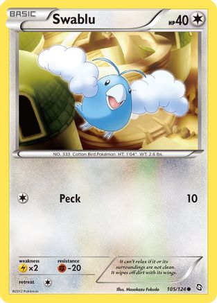 Swablu (105) Reverse Holofoil - Dragons Exalted