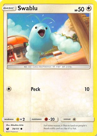 Swablu (79) Reverse Holofoil - Crimson Invasion
