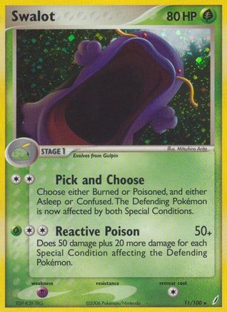 Swalot (11) Reverse Holofoil - Crystal Guardians