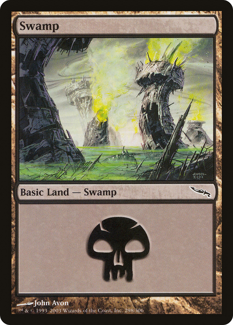 Swamp (298) Foil - Mirrodin