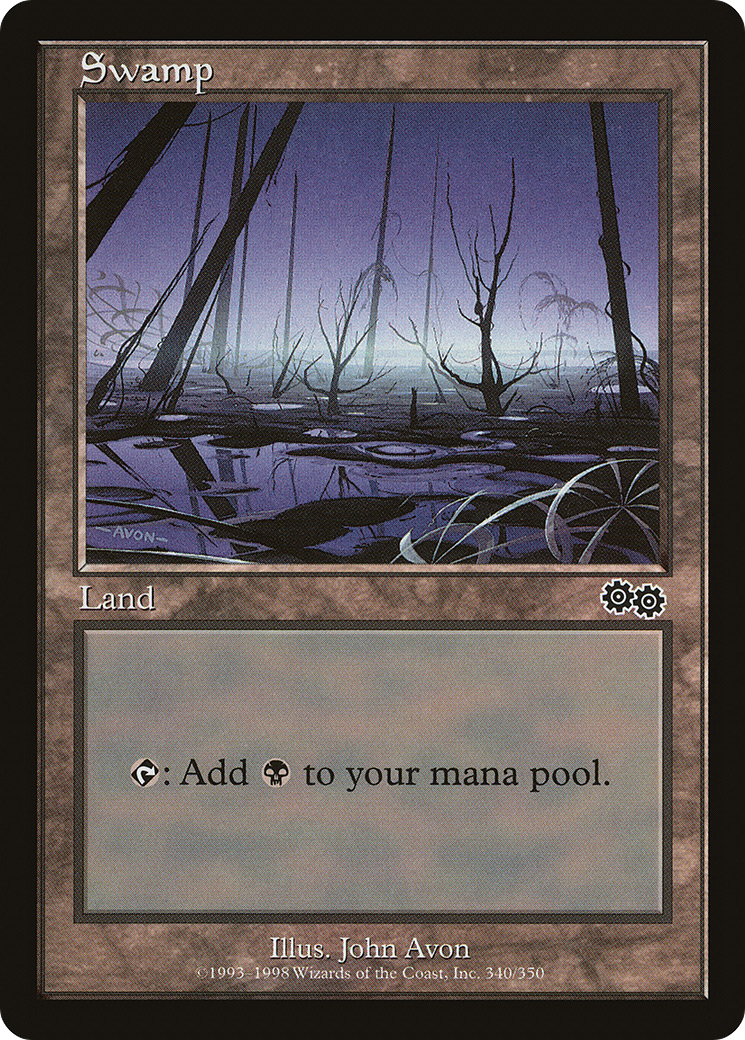 Swamp (340) - Urza's Saga