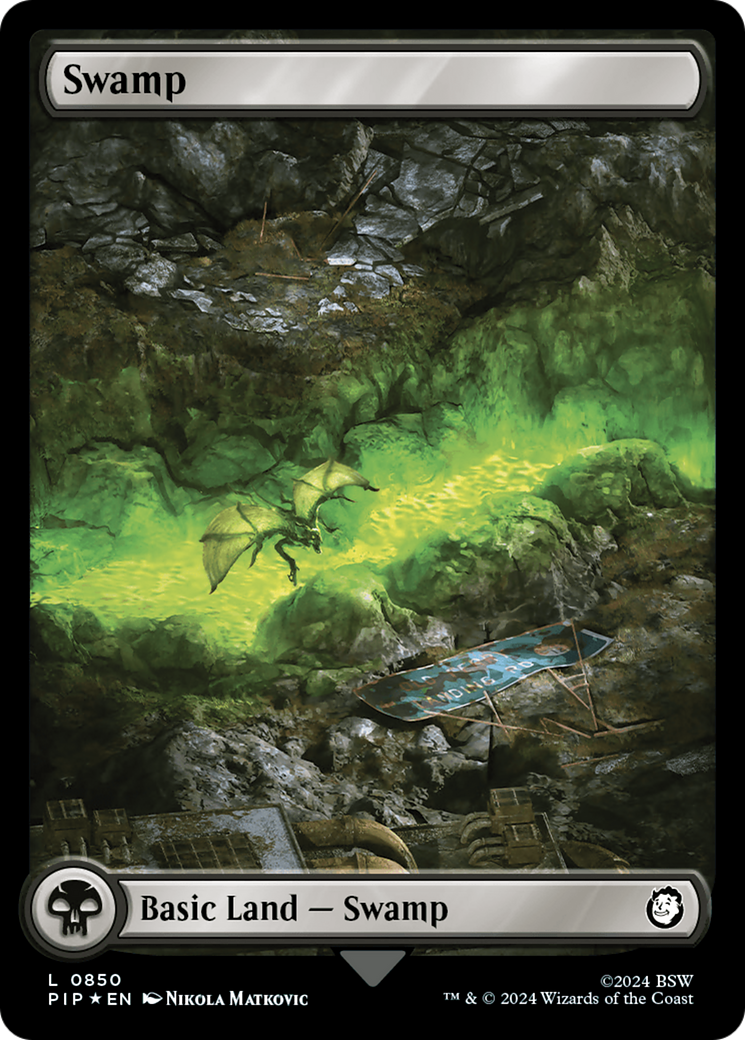Swamp (850) Surge Foil - Fallout