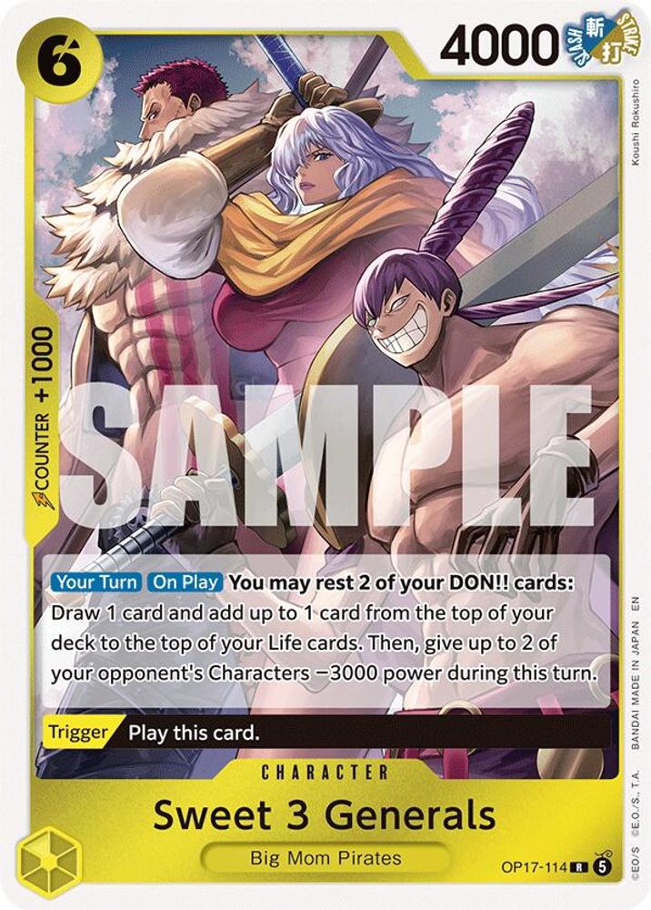 Sweet 3 Generals (OP17-114) Foil